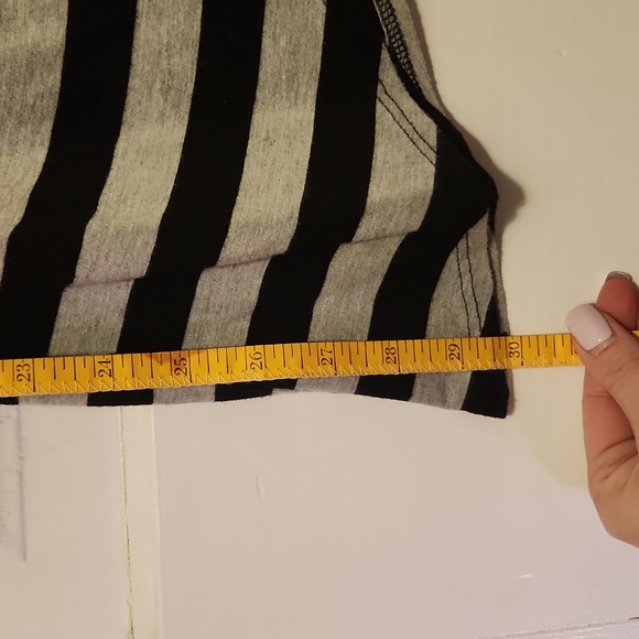 Women's Bobeau Asymmetrical Black and Gray Skirt - Picture 4 of 6